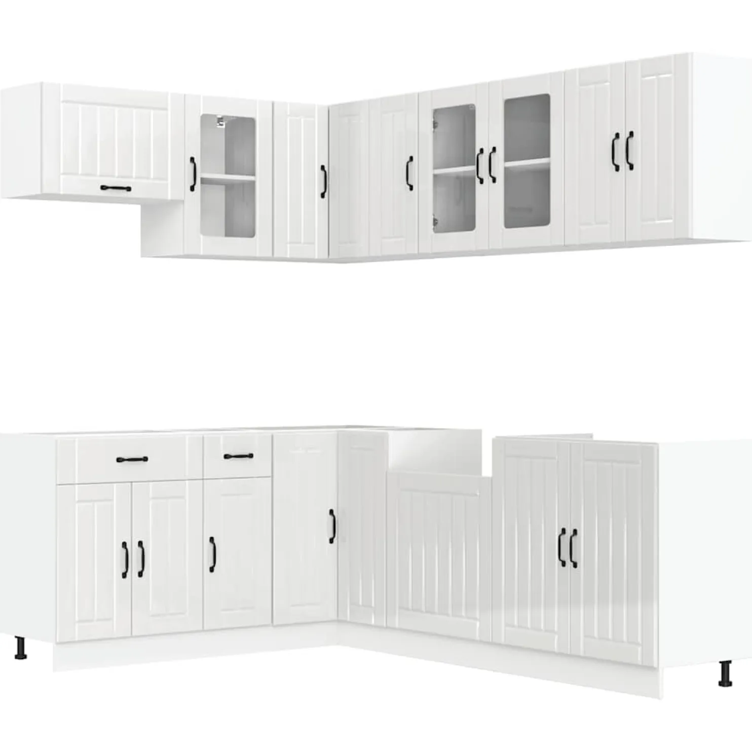 Keittiökaappisarja 11-osainen Lucca, eri värejä (43831)