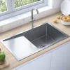 Keittiön käsintehty tiskiallas siivilällä rst.