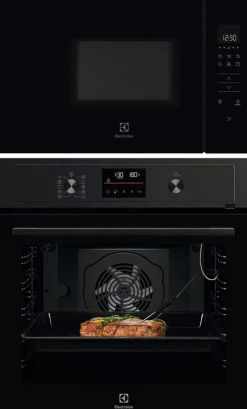 Keittiöpaketti Electrolux - COP800B kalusteuuni ja KMFD172NB mikroaaltouuni, musta
