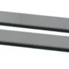 Kelluvat hyllyt, 2 kpl, lasi, 80x20 cm, 8 mm, musta