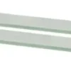 Kelluvat hyllyt, 2 kpl, lasi, 90x10 cm, 8 mm, huurre