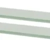Kelluvat hyllyt, 2 kpl, lasi, 70x20 cm, 8 mm, huurre