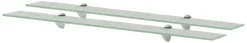 Kelluvat hyllyt, lasi, 90x20 cm, 8 mm, 2 kpl