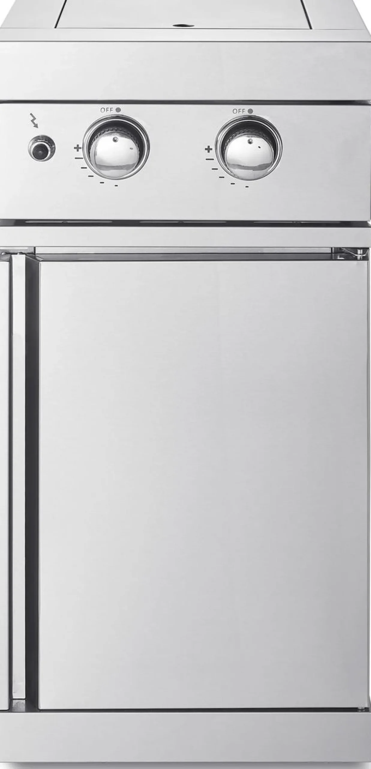 Kesäkeittiön kahden sivupolttimen moduuli Myoutdoorkitchen Stainless Collection