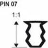 Kiinnitysinsertti Progress Profiles PIN 07 2,7m 7-10 mm pvc