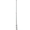 Kingston puutarhan valotolppa 3-lyhtyä 215 cm valkoinen