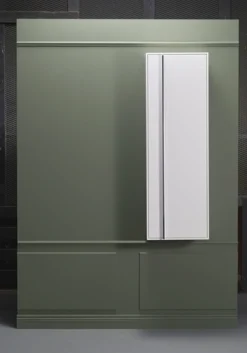 Korkea kaappi Hafa Edge 400x250x1200 mm soft close valkoinen