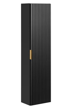 Korkea kaappi Interia Adele 140x35x25 cm, mattamusta