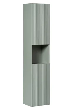 Korkea kaappi Interia Stripes 140x30x25 cm, vihreä