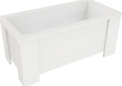Kukkalaatikko Miljöökoriste 35x80x41cm, valkoinen