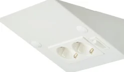 Kulmapistorasia M-Light kytkin, valkoinen
