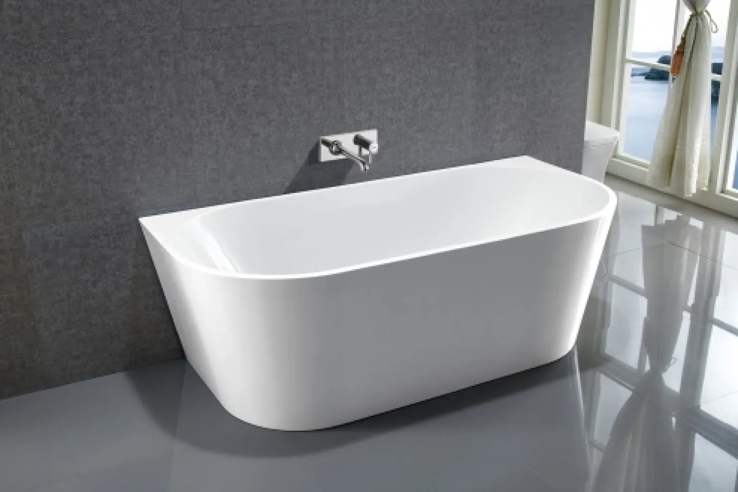 Kylpyamme Bathlife Frisk 1600x750x580 mm valkoinen