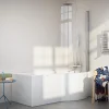 Kylpyamme Nordhem Solvik Nordurit 1500-1700x900x590mm eri kokoja valkoinen