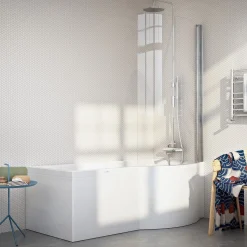 Kylpyamme Nordhem Solvik Standard 1500-1700x900x590mm eri kokoja valkoinen