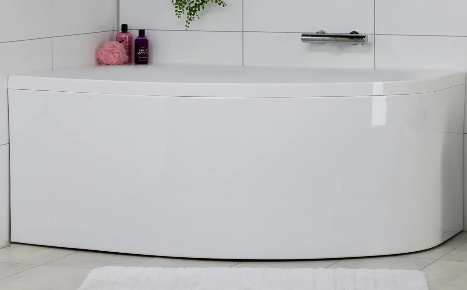 Kylpyamme Noro Soft 1600x1000x650 mm oikea akryyli valkoinen