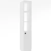 Kylpyhuoneen kaappi Linento Furniture Trend, 30x170cm, avohyllyillä, valkoinen