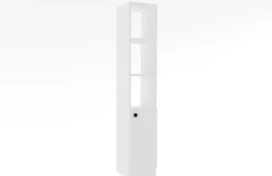 Kylpyhuoneen kaappi Linento Furniture Trend, 30x170cm, avohyllyillä, valkoinen