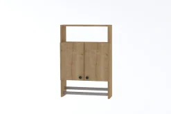 Kylpyhuoneen kaappi Linento Furniture Ela, 60x87cm, pyyhetangoilla