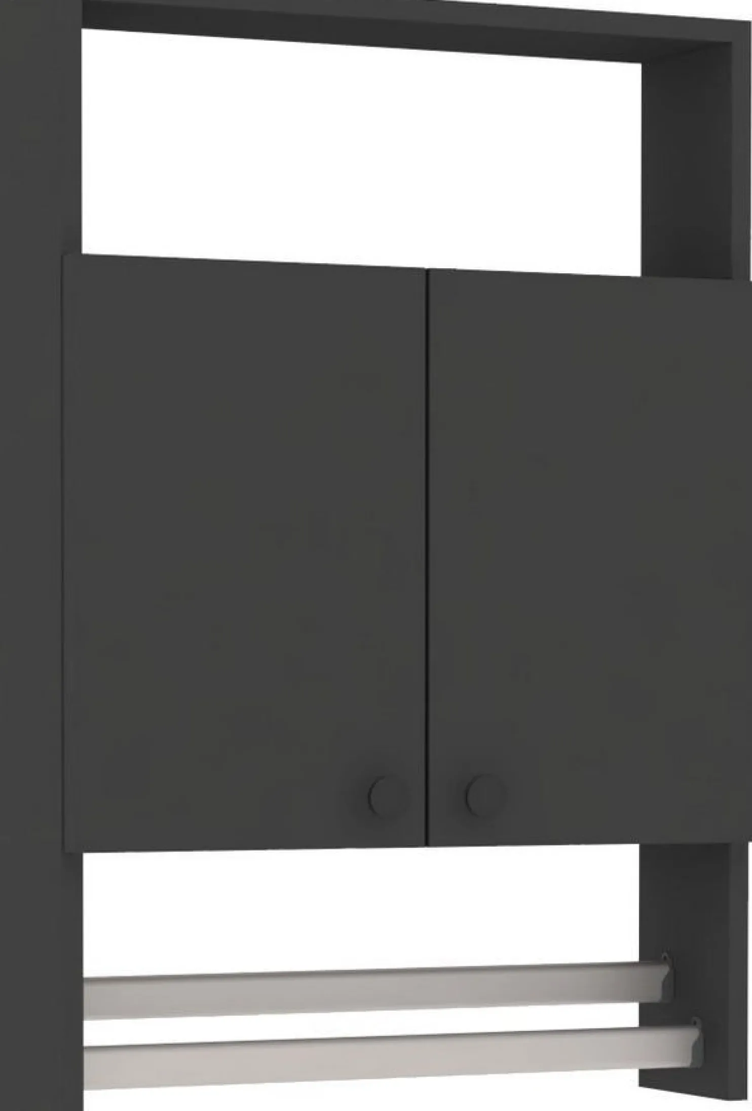 Kylpyhuoneen kaappi Linento Furniture Ela, 60x87cm, pyyhetangoilla