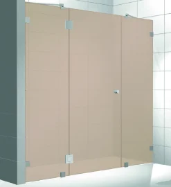 Kylpyhuoneen tilanjakaja Elegance 07 pronssi mittatilaus korkeus 2000 mm