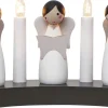 Kynttelikkö Star Trading Angel Choir, 31x8x15cm, valkoinen