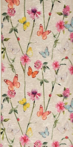 Käytävämatto Linento Butterfly, beige, eri kokoja