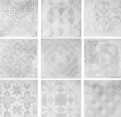 Lattialaatta Arredo Betonepoque White/Grey mix 20x20cm, matta
