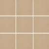 Lattialaatta Pukkila Natura Tumma Beige himmeä sileä 96x96 mm lasikuituverkossa