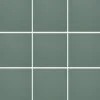 Lattialaatta Pukkila Natura Tummanvihreä himmeä sileä 96x96 mm lasikuituverkossa