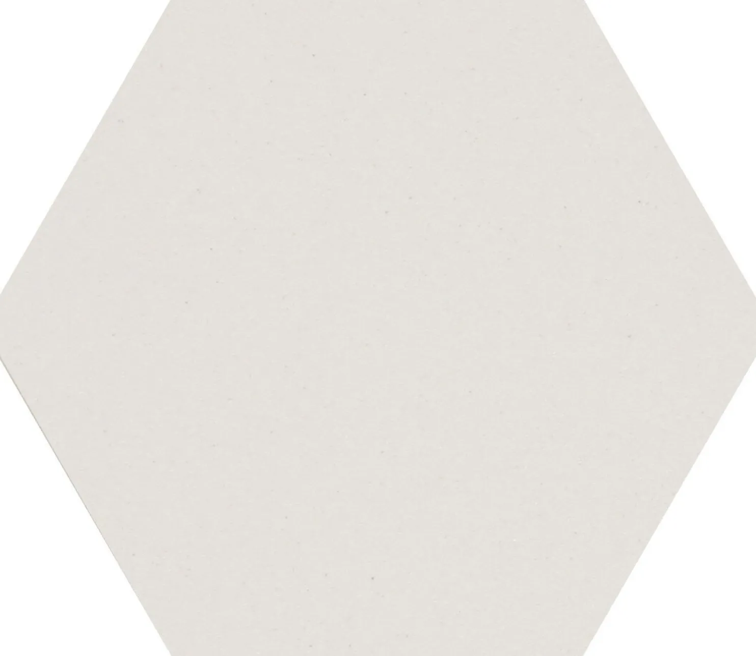 Lattialaatta Pukkila Natura 6-kulmainen Valkoinen himmeä sileä 115x100 mm