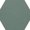 Lattialaatta Pukkila Natura 6-kulmainen Tummanvihreä himmeä sileä 115x100 mm