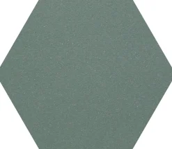 Lattialaatta Pukkila Natura 6-kulmainen Tummanvihreä himmeä sileä 115x100 mm
