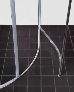 Lattiaprofiili Clear Round/Twist-suihkunurkalle alumiini 10 mm