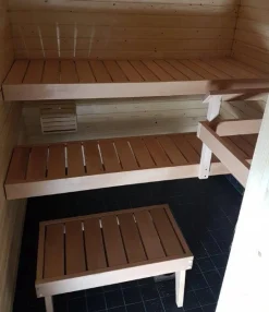 Laudepaketti Jokiwood IISI, haapa, sis. ylä- ja alalaude, kiuaskaide, jakkara ja kannatinpuut