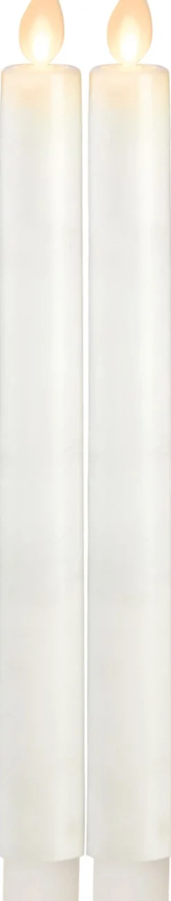 LED-antiikkikynttilä Star Trading M-Twinkle, 24cm, 2kpl, valkoinen