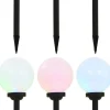 Led-aurinkokennovalaisin 6kpl väriä vaihtava pyöreä 20cm rgb