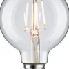 LED-filamenttilamppu Paulmann Globe, G80, E27, 470lm, 4.8W, 4000K, kirkas