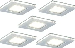 LED-kalustevalaisinsetti Limente LED-Vita 10 5x4.2W 24V kromi