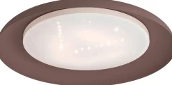 LED-Kattovalaisin Eglo Penjamo 6,5x46,5cm ruskea/valkoinen