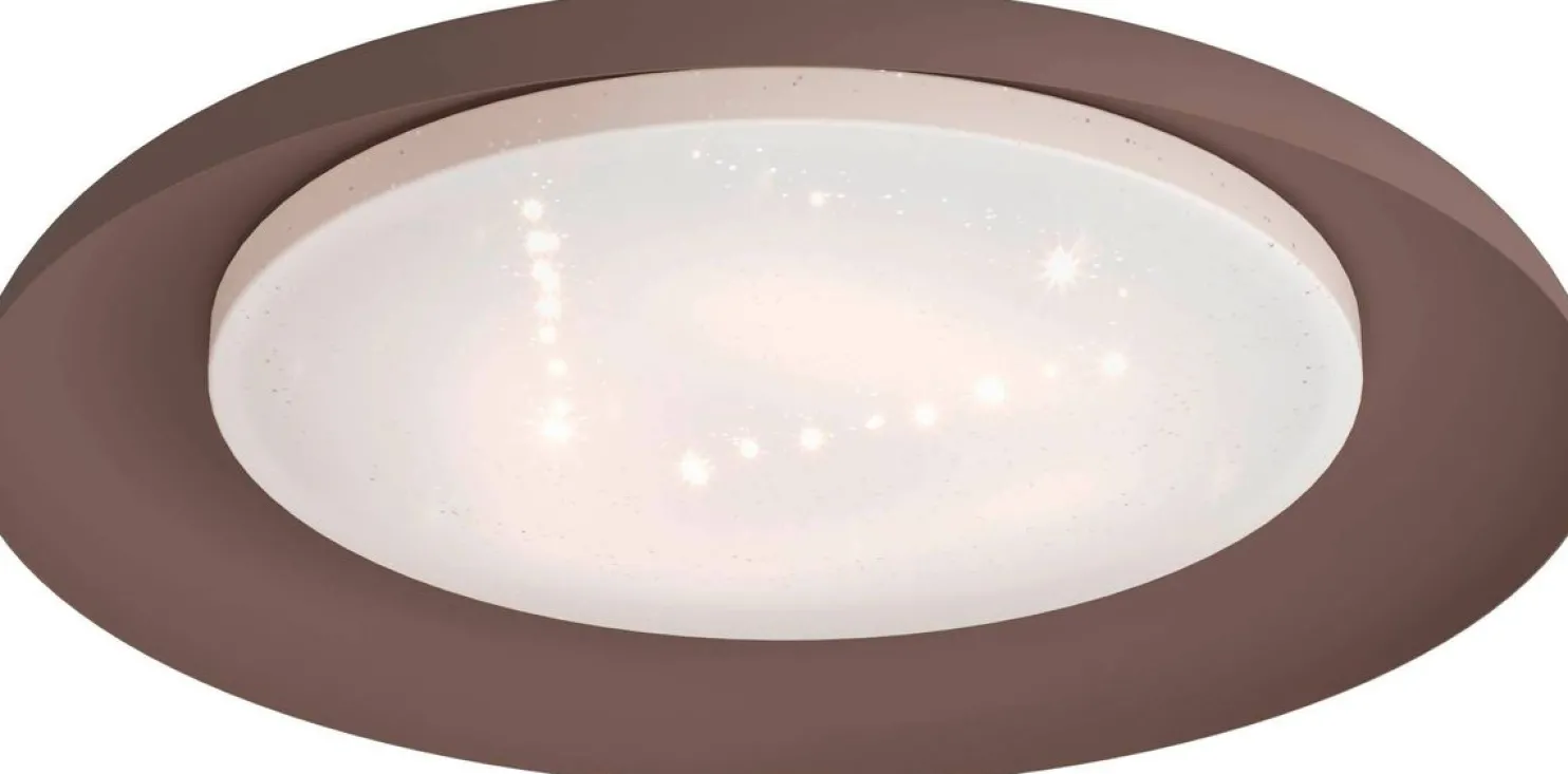 LED-Kattovalaisin Eglo Penjamo 6,5x46,5cm ruskea/valkoinen