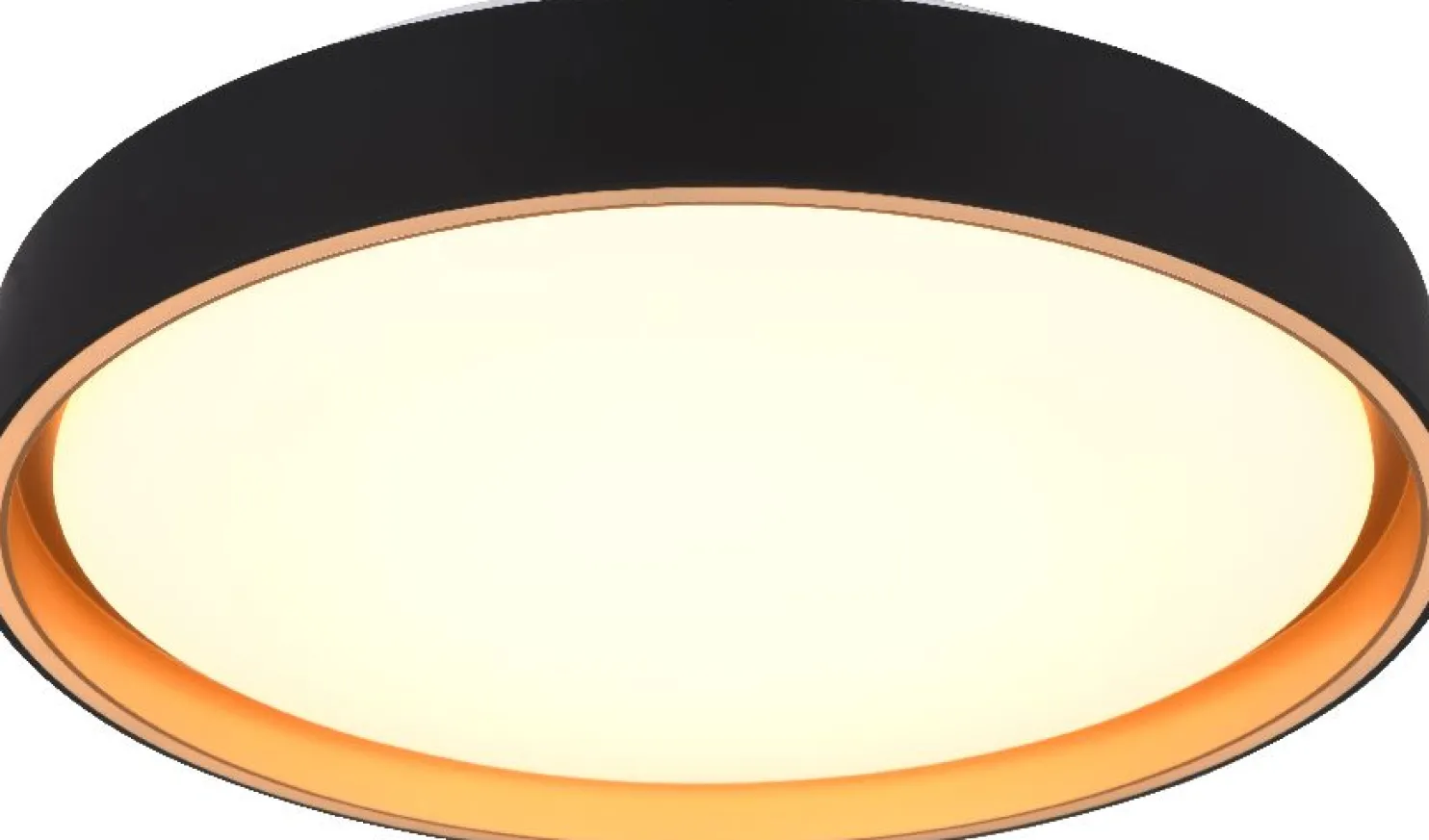 LED-kattovalaisin Trio Felis, 40cm, musta/kulta