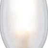 LED-kynttilälamppu Paulmann Candle, E14, 470lm, 5W, 2700K, filamentti, matta, 2kpl
