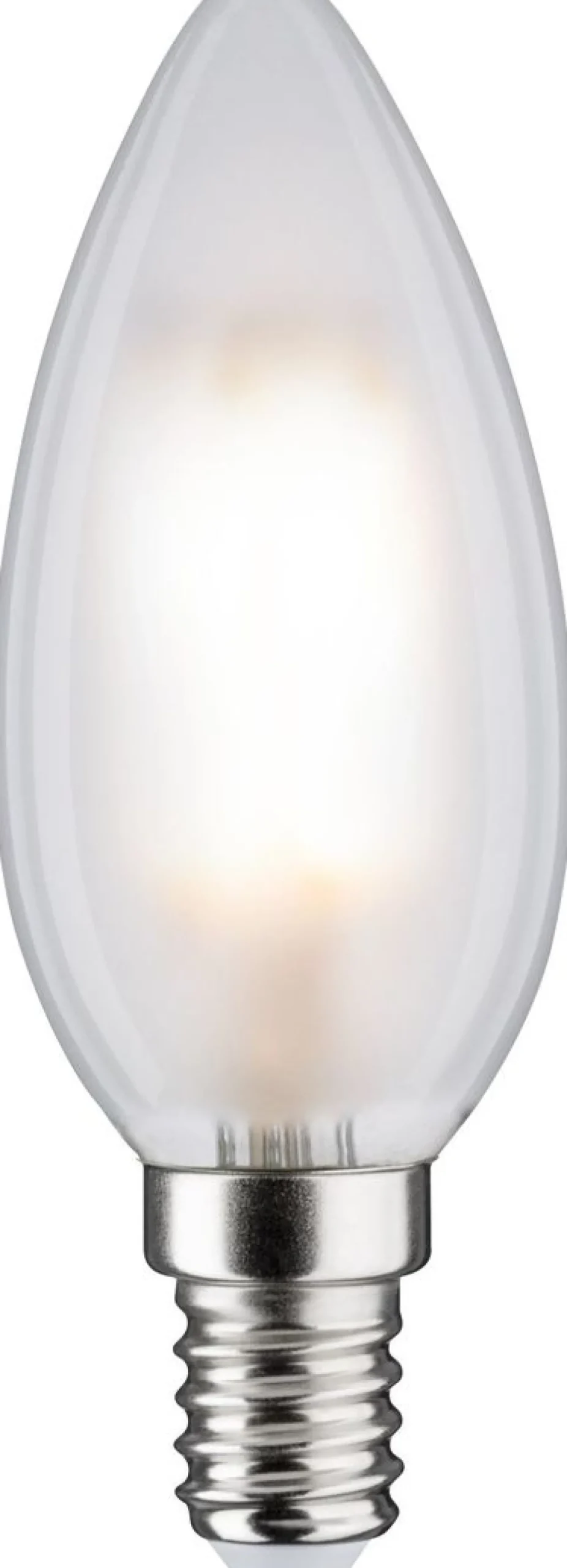 LED-kynttilälamppu Paulmann Candle, E14, 470lm, 5W, 2700K, filamentti, matta, 2kpl