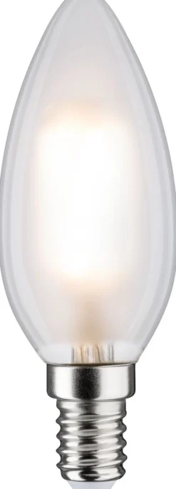 LED-kynttilälamppu Paulmann Candle, E14, 470lm, 5W, 2700K, filamentti, himmennettävä, matta