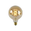 LED-lamppu Lucide filamentti E27 Ø12,5cm himmennettävä 5W 2200K amber