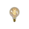 LED-lamppu Lucide filamentti E27 Ø9,5cm himmennettävä 5W 2200K amber