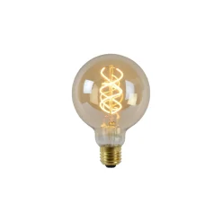 LED-lamppu Lucide filamentti E27 Ø9,5cm himmennettävä 5W 2200K amber