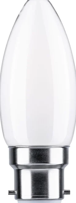 LED-lamppu Paulmann Candle, B22d, 470lm, 4.7W, 2700K, opaali