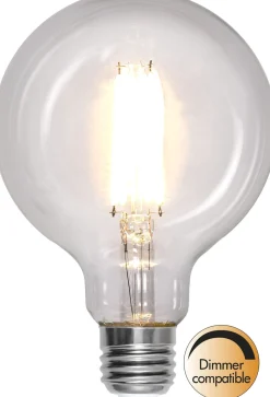 LED-lamppu Star Trading Clear White Filament 352-83, Ø95x140, E27, G95, 7W, 2700K, 806lm