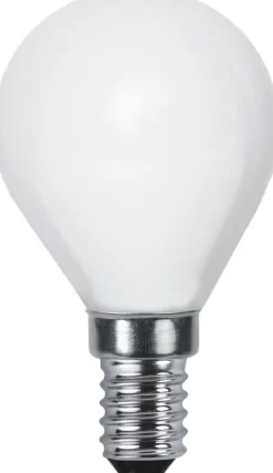 LED-lamppu Star Trading Opaque Filament 375-14-1 Ø45x78mm, E14, opaali, 5W, 2700K, 450lm, himmennettävä